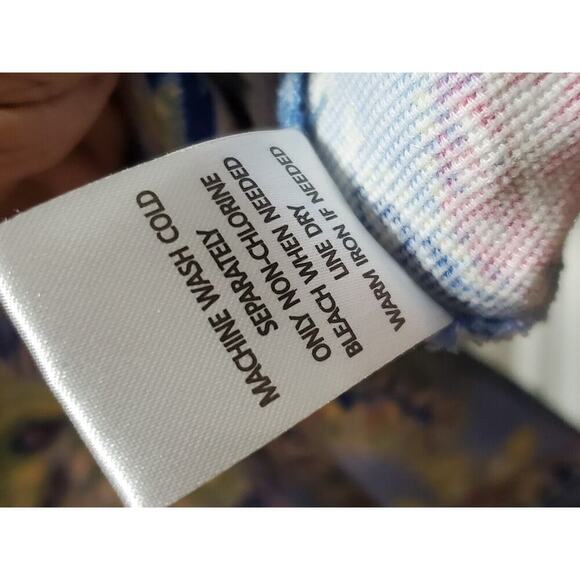 The Tog Shop Womens Multicolor Floral Single Breast 4 Button Jacket Petite Small - Picture 10 of 13